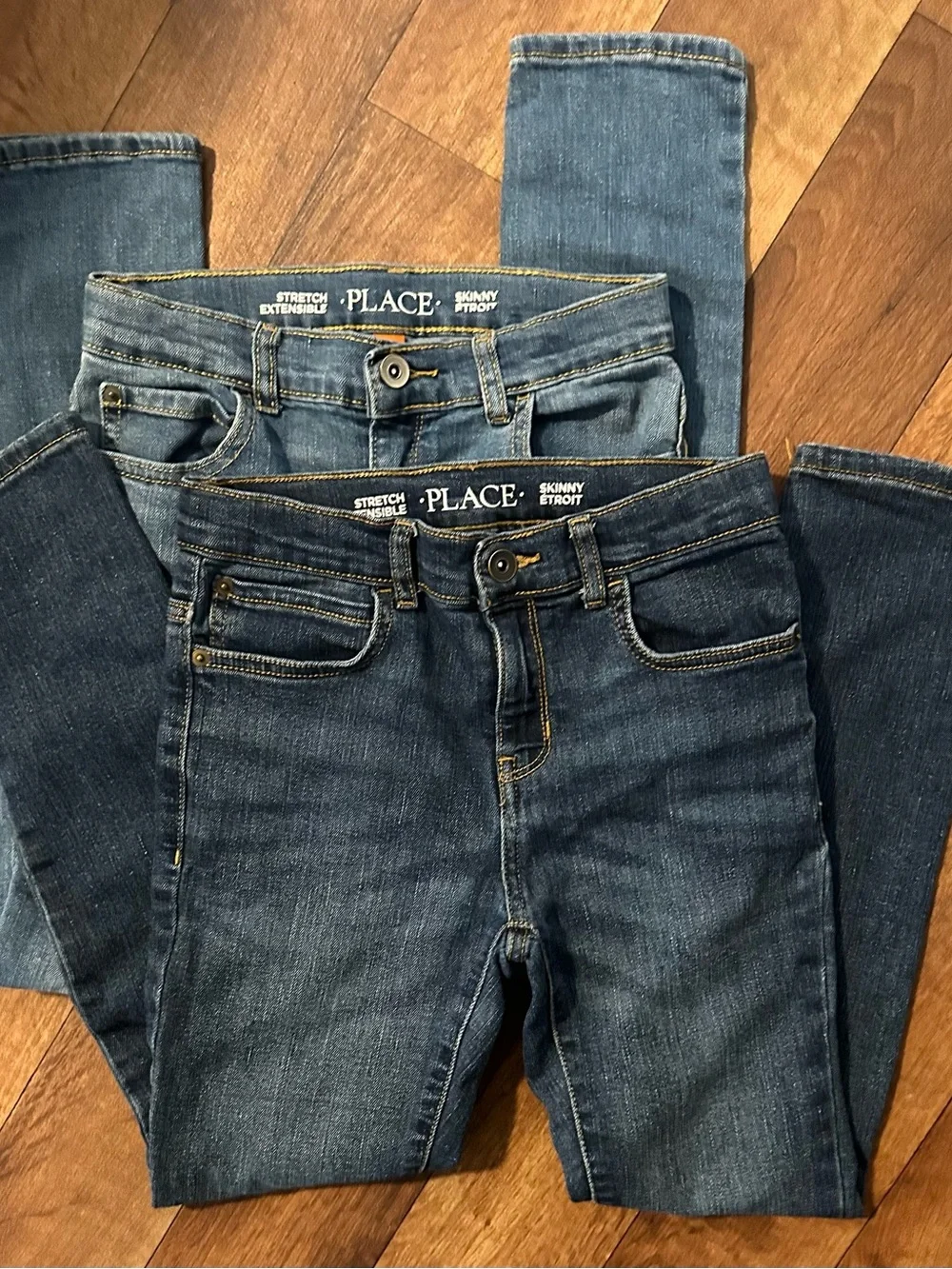 The Children's Place Skinny Jeans Duo - Light and Dark Blue Denim